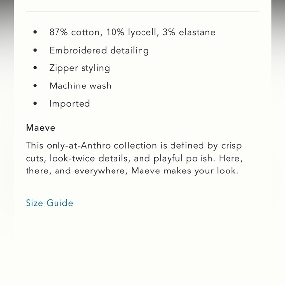 ✨ Anthropologie Sleeveless Embroidered Denim Mini Dress Sz L - Picture 7 of 7